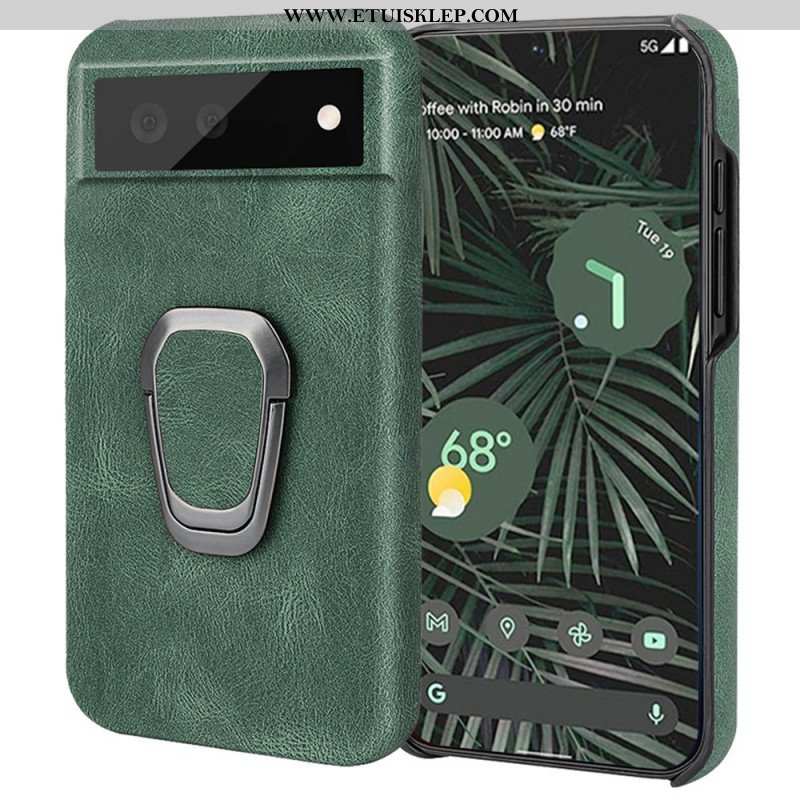 Etui do Google Pixel 6 Pro Pierścień Elegance Z Efektem Skóry — Nowe Kolory